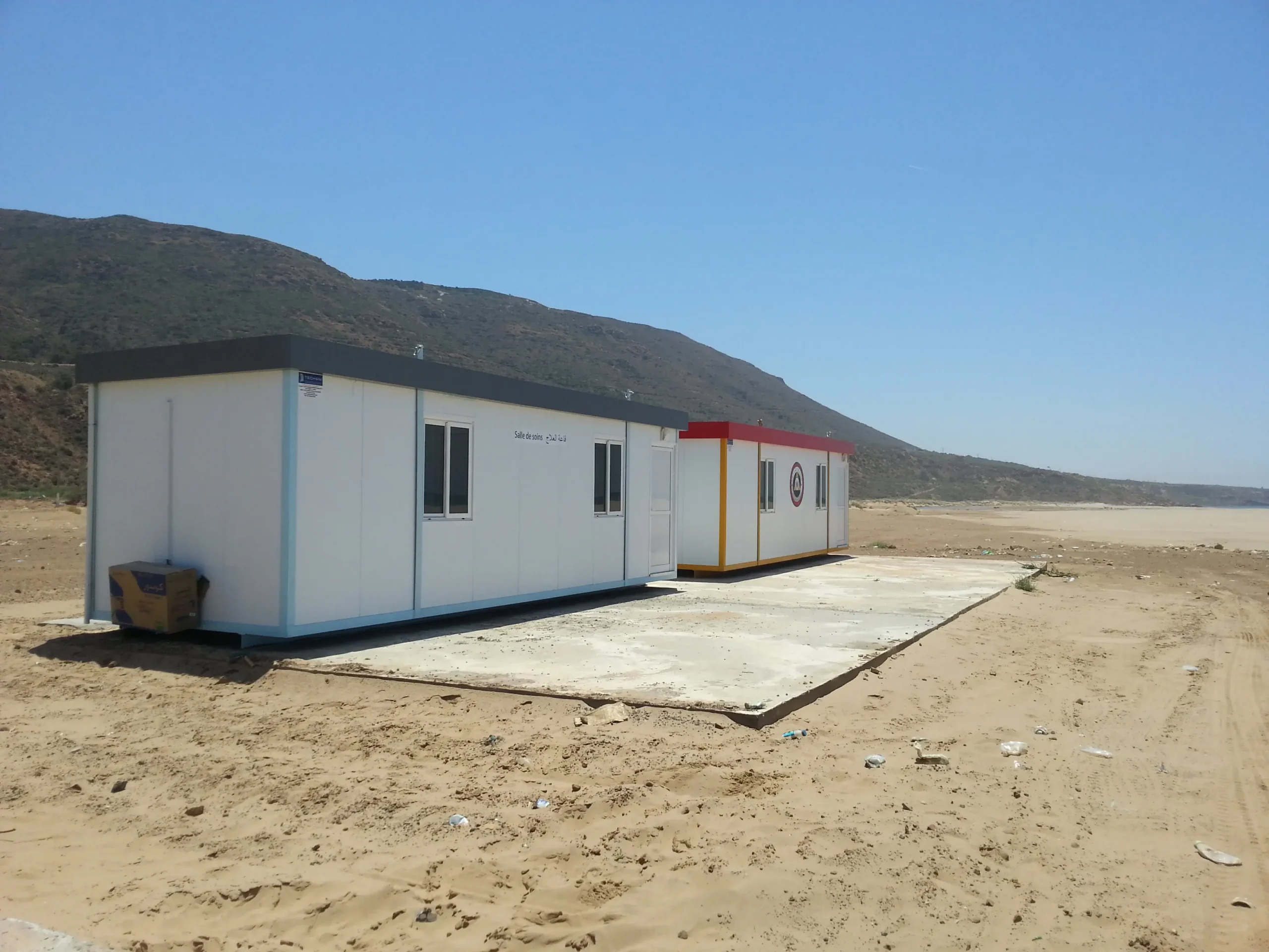 Cabine Saharienne de protection civil -لحماية المدنية- client de TECHAM PLUS